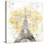 Eiffel Bloom Yellow-OnRei-Stretched Canvas