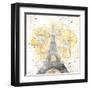 Eiffel Bloom Yellow-OnRei-Framed Art Print