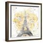 Eiffel Bloom Yellow-OnRei-Framed Art Print