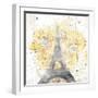 Eiffel Bloom Yellow-OnRei-Framed Art Print