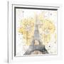 Eiffel Bloom Yellow-OnRei-Framed Art Print