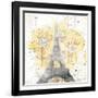 Eiffel Bloom Yellow-OnRei-Framed Art Print