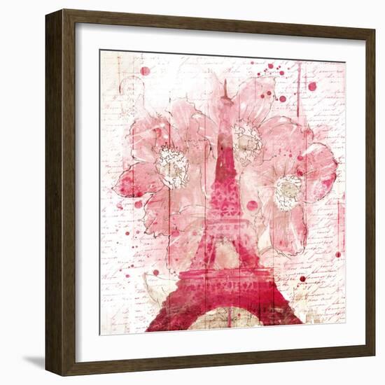 Eiffel Bloom-OnRei-Framed Art Print