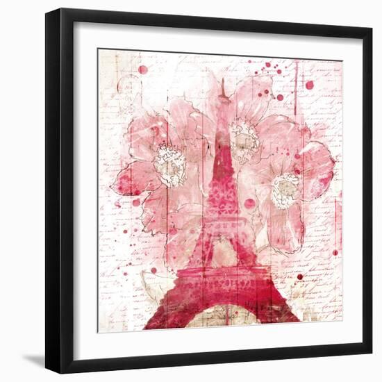 Eiffel Bloom-OnRei-Framed Art Print