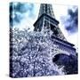 Eiffel Blue-Philippe Hugonnard-Stretched Canvas