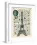 Eiffel Butterflies-Marion Mcconaghie-Framed Art Print