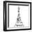 Eiffel\ close clean-OnRei-Framed Art Print