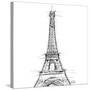 Eiffel\ close clean-OnRei-Stretched Canvas