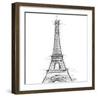 Eiffel\ close clean-OnRei-Framed Art Print