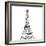 Eiffel\ close clean-OnRei-Framed Art Print