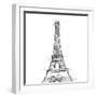 Eiffel\ close clean-OnRei-Framed Art Print