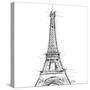 Eiffel\ close clean-OnRei-Stretched Canvas