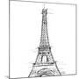 Eiffel\ close clean-OnRei-Mounted Art Print