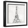 Eiffel Close-OnRei-Framed Art Print
