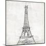 Eiffel Close-OnRei-Mounted Art Print