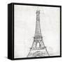 Eiffel Close-OnRei-Framed Stretched Canvas