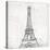 Eiffel Close-OnRei-Stretched Canvas