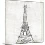 Eiffel Close-OnRei-Mounted Art Print