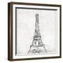 Eiffel Close-OnRei-Framed Art Print