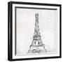 Eiffel Close-OnRei-Framed Art Print