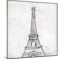 Eiffel Close-OnRei-Mounted Art Print