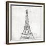 Eiffel Close-OnRei-Framed Premium Giclee Print