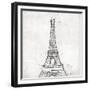 Eiffel Close-OnRei-Framed Premium Giclee Print