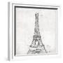 Eiffel Close-OnRei-Framed Premium Giclee Print