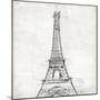 Eiffel Close-OnRei-Mounted Premium Giclee Print