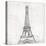 Eiffel Close-OnRei-Stretched Canvas