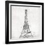 Eiffel Close-OnRei-Framed Art Print