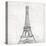 Eiffel Close-OnRei-Stretched Canvas