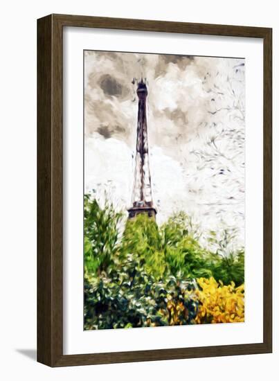 Eiffel Flowers - In the Style of Oil Painting-Philippe Hugonnard-Framed Giclee Print