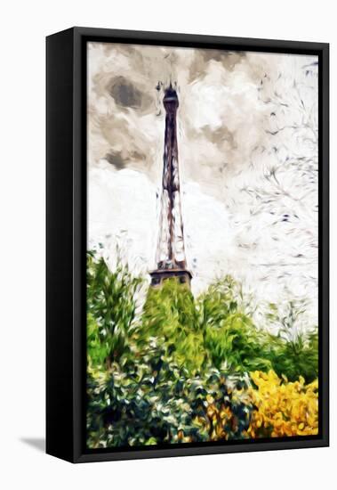 Eiffel Flowers - In the Style of Oil Painting-Philippe Hugonnard-Framed Stretched Canvas