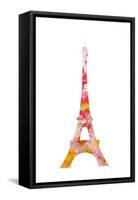 Eiffel Flowers-Kimberly Allen-Framed Stretched Canvas