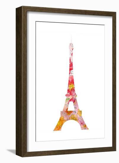 Eiffel Flowers-Kimberly Allen-Framed Art Print