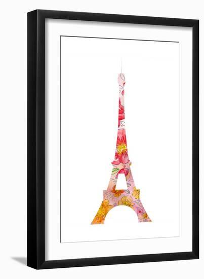 Eiffel Flowers-Kimberly Allen-Framed Art Print