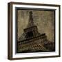 Eiffel II-John W Golden-Framed Giclee Print