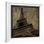 Eiffel II-John W Golden-Framed Giclee Print