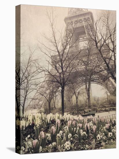 Eiffel in Springtime-Dawne Polis-Stretched Canvas