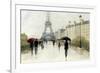 Eiffel in the Rain Marsala Umbrella-Avery Tillmon-Framed Premium Giclee Print