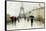 Eiffel in the Rain Marsala Umbrella-Avery Tillmon-Framed Stretched Canvas