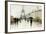 Eiffel in the Rain Marsala Umbrella-Avery Tillmon-Framed Art Print