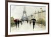 Eiffel in the Rain Marsala Umbrella-Avery Tillmon-Framed Art Print