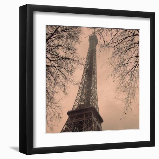 Eiffel in Warm Sky-null-Framed Art Print