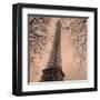 Eiffel in Warm Sky-null-Framed Art Print