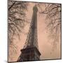 Eiffel in Warm Sky-null-Mounted Art Print