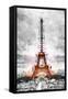 Eiffel Je t'aime II - In the Style of Oil Painting-Philippe Hugonnard-Framed Stretched Canvas