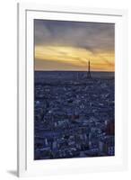 Eiffel, Paris, France, Sunrise, Sunset-Sebastien Lory-Framed Photographic Print