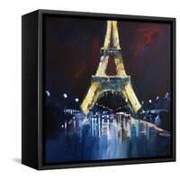 Eiffel Rain-Craig Trewin Penny-Framed Stretched Canvas